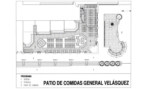 proyecto arquitectura Locales - Food Court General Velásquez 6